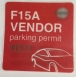 Parking permit Static Stickers